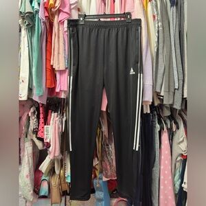 Adidas Primegreen Aeroready Tapered Track Pants Black & White 3-Stripe S…